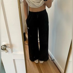 Adidas wide leg track pants